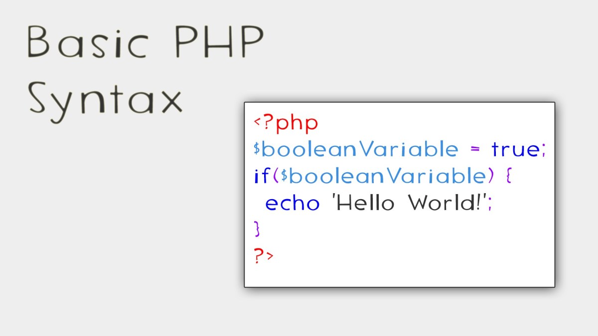 cú pháp cơ bản trong PHP
